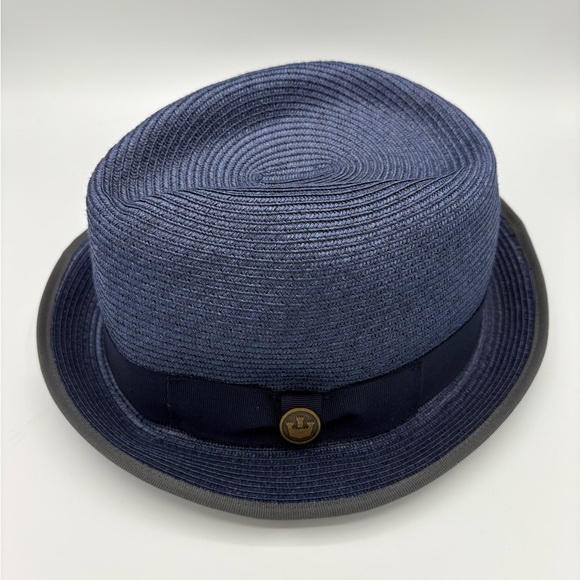 Goorin Bros Navy Fedora Hat XL - Picture 1 of 8